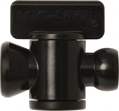 Loc-Line - 10 Piece, 1/4" ID Coolant Hose In-Line Check Valve - Female to Ball Connection, Acetal Copolymer Body, Unthreaded, Use with Loc-Line Modular Hose Systems - Exact Tooling