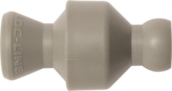 Loc-Line - 10 Piece, 1/4" ID Coolant Hose In-Line Check Valve - Female to Ball Connection, Acetal Copolymer Body, Unthreaded, Use with Loc-Line Modular Hose Systems - Exact Tooling