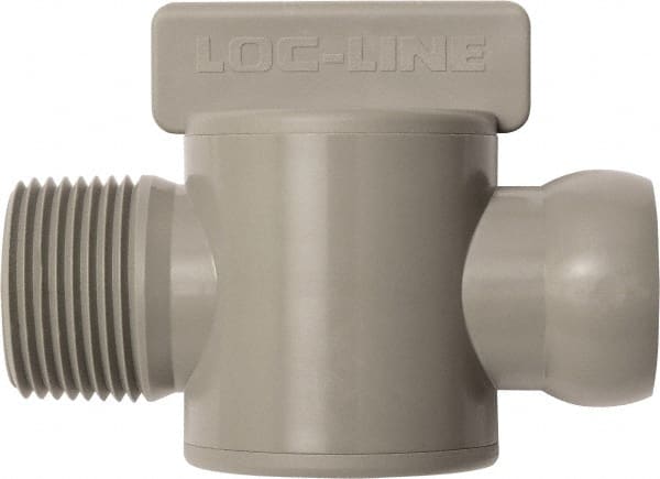 Loc-Line - 10 Piece, 3/4" ID Coolant Hose Male NPT Valve - Male to Female Connection, Acetal Copolymer Body, NPT, Use with Loc-Line Modular Hose Systems - Exact Tooling