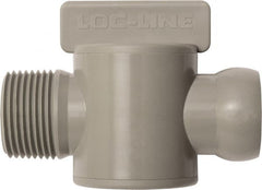 Loc-Line - 10 Piece, 3/4" ID Coolant Hose Male NPT Valve - Male to Female Connection, Acetal Copolymer Body, NPT, Use with Loc-Line Modular Hose Systems - Exact Tooling