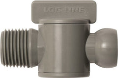 Loc-Line - 10 Piece, 1/2" ID Coolant Hose Male NPT Valve - Male to Female Connection, Acetal Copolymer Body, NPT, Use with Loc-Line Modular Hose Systems - Exact Tooling