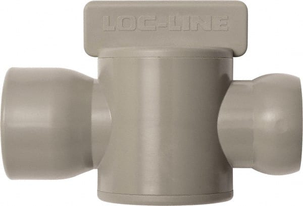 Loc-Line - 10 Piece, 3/4" ID Coolant Hose Female NPT Valve - Female to Female Connection, Acetal Copolymer Body, NPT, Use with Loc-Line Modular Hose Systems - Exact Tooling