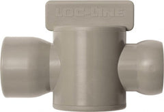 Loc-Line - 10 Piece, 3/4" ID Coolant Hose Female NPT Valve - Female to Female Connection, Acetal Copolymer Body, NPT, Use with Loc-Line Modular Hose Systems - Exact Tooling