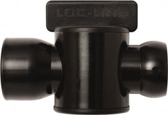 Loc-Line - 10 Piece, 3/4" ID Coolant Hose Female NPT Valve - Female to Female Connection, Acetal Copolymer Body, NPT, Use with Loc-Line Modular Hose Systems - Exact Tooling