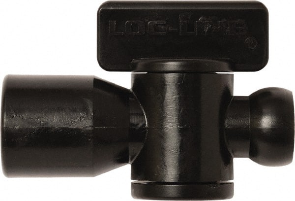 Loc-Line - 10 Piece, 1/4" ID Coolant Hose Female NPT Valve - Female to Female Connection, Acetal Copolymer Body, NPT, Use with Loc-Line Modular Hose Systems - Exact Tooling