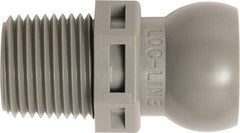 Loc-Line - 50 Piece, 3/8" Hose ID, Male to Female Coolant Hose Connector - 3/8" NPT, For Loc-Line Modular Hose Systems - Exact Tooling