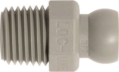 Loc-Line - 50 Piece, 1/4" Hose ID, Male to Female Coolant Hose Connector - 1/4" NPT, For Loc-Line Modular Hose Systems - Exact Tooling