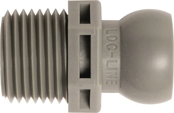 Loc-Line - 50 Piece, 1/2" Hose ID, Male to Female Coolant Hose Connector - 1/2" NPT, For Loc-Line Modular Hose Systems - Exact Tooling