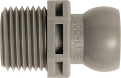 Loc-Line - 50 Piece, 1/2" Hose ID, Male to Female Coolant Hose Connector - 1/2" NPT, For Loc-Line Modular Hose Systems - Exact Tooling