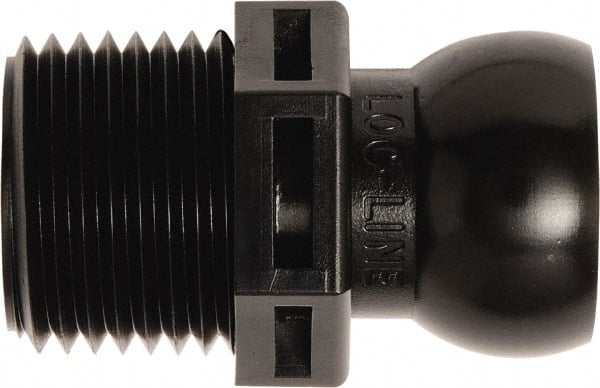 Loc-Line - 50 Piece, 1/2" Hose ID, Male to Female Coolant Hose Connector - 1/2" NPT, For Loc-Line Modular Hose Systems - Exact Tooling