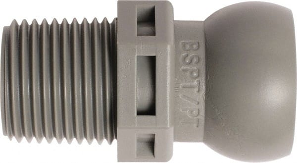 Loc-Line - 50 Piece, 3/8" Hose ID, Male to Female Coolant Hose Connector - 3/8" BSPT, For Loc-Line Modular Hose Systems - Exact Tooling