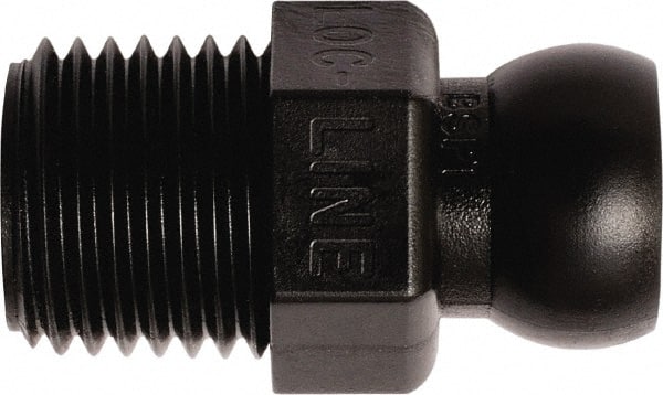 Loc-Line - 50 Piece, 1/4" Hose ID, Male to Female Coolant Hose Connector - 1/4" BSPT, For Loc-Line Modular Hose Systems - Exact Tooling