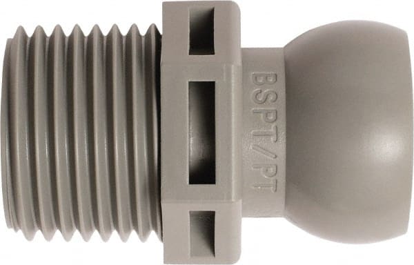 Loc-Line - 50 Piece, 1/2" Hose ID, Male to Female Coolant Hose Connector - 1/2" BSPT, For Loc-Line Modular Hose Systems - Exact Tooling