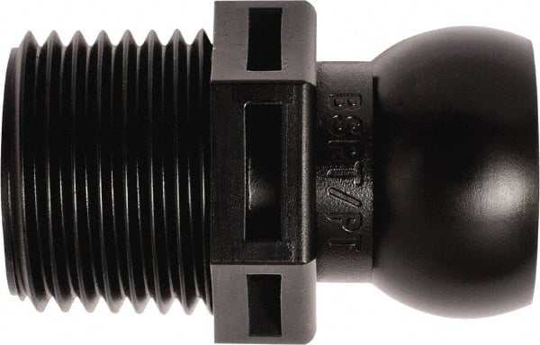 Loc-Line - 50 Piece, 1/2" Hose ID, Male to Female Coolant Hose Connector - 1/2" BSPT, For Loc-Line Modular Hose Systems - Exact Tooling