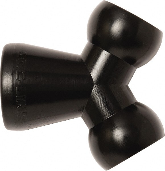Loc-Line - 1/2" Hose Inside Diam, Coolant Hose Y-Fitting - For Use with Loc-Line Modular Hose System, 20 Pieces - Exact Tooling
