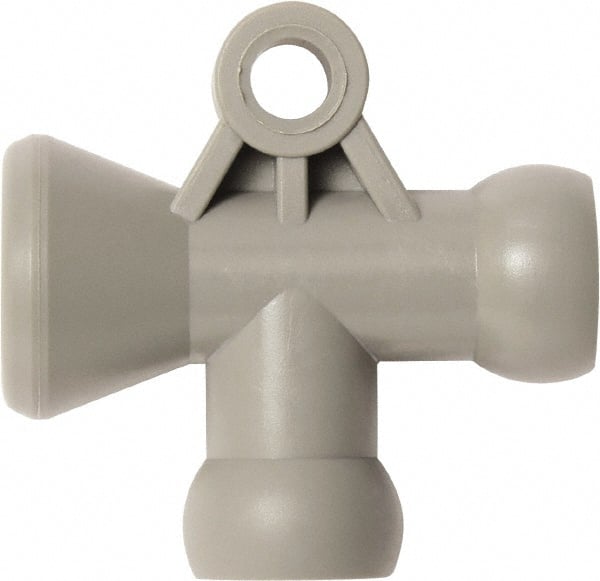 Loc-Line - 1/4" Hose Inside Diam, Coolant Hose T-Fitting - For Use with Loc-Line Modular Hose System, 20 Pieces - Exact Tooling