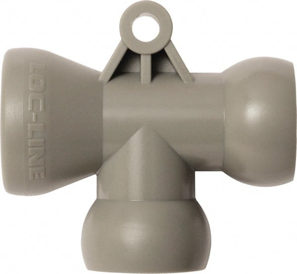 Loc-Line - 1/2" Hose Inside Diam, Coolant Hose T-Fitting - For Use with Loc-Line Modular Hose System, 20 Pieces - Exact Tooling