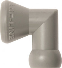 Loc-Line - 1/4" Hose Inside Diam, Coolant Hose Elbow - For Use with Loc-Line Modular Hose System, 20 Pieces - Exact Tooling