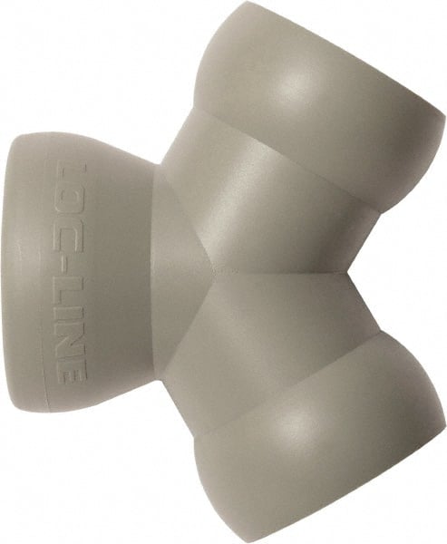 Loc-Line - 3/4" Hose Inside Diam, Coolant Hose Y-Fitting - For Use with Loc-Line Modular Hose System, 20 Pieces - Exact Tooling