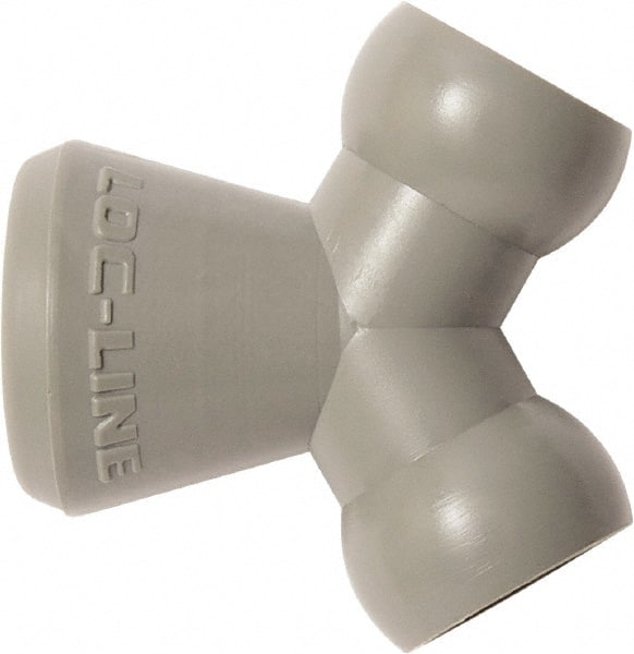 Loc-Line - 1/4" Hose Inside Diam, Coolant Hose Y-Fitting - For Use with Loc-Line Modular Hose System, 20 Pieces - Exact Tooling