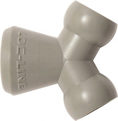 Loc-Line - 1/4" Hose Inside Diam, Coolant Hose Y-Fitting - For Use with Loc-Line Modular Hose System, 20 Pieces - Exact Tooling