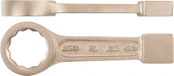 Ampco - 11/16" 12 Point Striking Box Wrench - Single End, Aluminum Bronze, Plain Finish - Exact Tooling