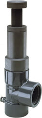 Hayward - 1-1/2" Pipe, Threaded Ends, PVC Pressure Regulating Valve - FPM Seal, 5 to 75 psi - Exact Tooling