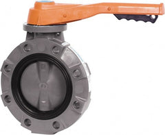 Hayward - 6" Pipe, Wafer Butterfly Valve - Lever Handle, ASTM D1784 Cell Class 12454 PVC Body, FPM Seat, 150 WOG, PVC Disc, Stainless Steel Stem - Exact Tooling