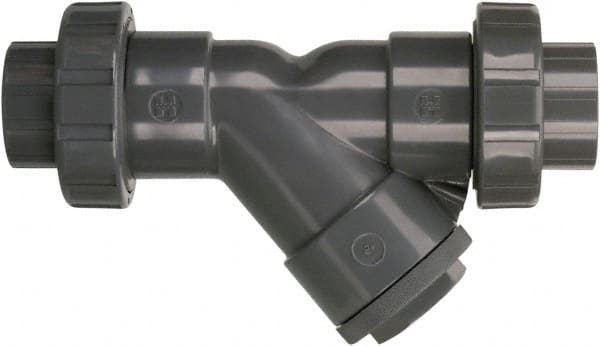 Hayward - 1" Pipe, True Union Threaded Ends, PVC Y-Strainer - 150 psi Pressure Rating - Exact Tooling