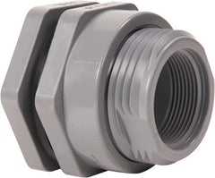 Hayward - 2" CPVC Plastic Pipe Bulkhead Tank Adapter - Schedule 80, Socket x Thread End Connections - Exact Tooling