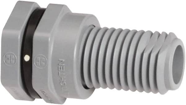 Hayward - 2" CPVC Plastic Pipe Bulkhead Tank Adapter - Schedule 80, Socket x Thread End Connections - Exact Tooling