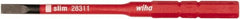 Wiha - 3mm Blade, 15/64" Drive Slotted Screwdriver Bit - 2-61/64" OAL - Exact Tooling