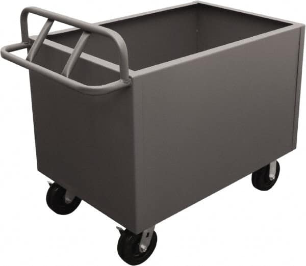 Durham - 2,000 Lb Load Capacity, Steel Box Truck - 36" Wide x 24" Long x 29-1/2" High, Gray - Exact Tooling