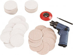 Ingersoll-Rand - 15,000 RPM, 15,000 OPM, 18.1 CFM Air Consumption, 90 psi Air Pressure, Random Air Orbital Sander - Round Pad, Hook & Loop Backing, 1/4 NPT Inlet - Exact Tooling