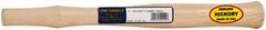 Made in USA - 14" Long Replacement Handle for Blacksmith Hammers - 7/8" Eye Length x 5/8" Eye Width, Hickory, 1-1/2 to 2-1/2 Lb Capacity, Material Grade Type A - Exact Tooling