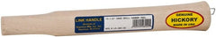 Made in USA - 10-1/2" Long Replacement Handle for Sledge Hammers - 1" Eye Length x 3/4" Eye Width, Hickory, 2 to 4 Lb Capacity, Material Grade Type A - Exact Tooling