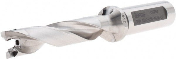 Iscar - 0.512" to 0.528" Diam, 5xD, 2.56" Max Depth, 5/8" Shank Diam, 5.14" OAL, Replaceable-Tip Drill - FCP, ICK, ICK-2M, ICM, ICP, iCP-2M Insert, 92819580 Toolholder, Series SumoCham - Exact Tooling