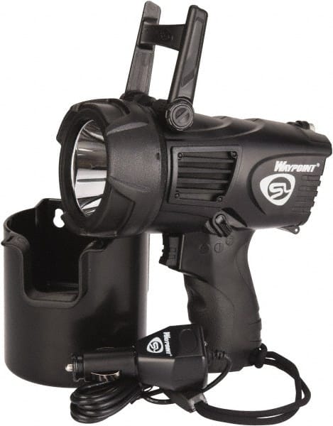 Streamlight - White LED Bulb, 550 Lumens, Spotlight/Lantern Flashlight - Black Plastic Body, 4 C Alkaline Batteries Not Included - Exact Tooling