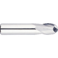 1/2" Dia. - 2-1/2" OAL - Solid CBD - Bright - Ball Nose SE EM - 2 FL - Exact Tooling