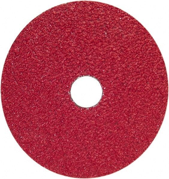 Norton - 9-1/8" Diam 7/8" Hole 24 Grit Fiber Disc - Very Coarse Grade, Ceramic Alumina - Exact Tooling