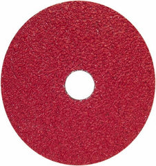 Norton - 9-1/8" Diam 7/8" Hole 36 Grit Fiber Disc - Very Coarse Grade, Ceramic Alumina - Exact Tooling