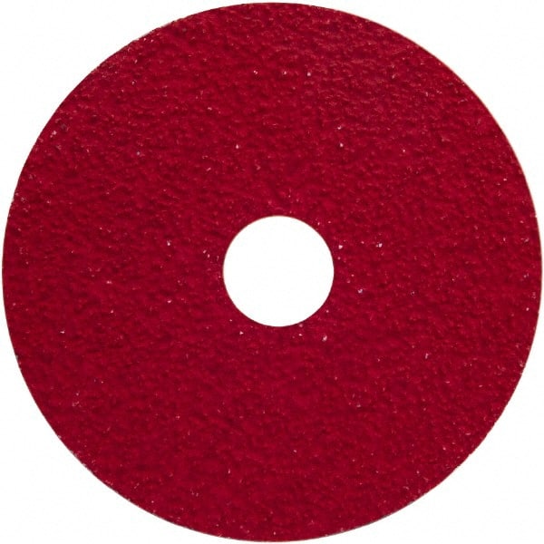 Norton - 4-1/2" Diam 7/8" Hole 24 Grit Fiber Disc - Very Coarse Grade, Ceramic Alumina - Exact Tooling