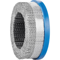 PFERD - Disc Brushes; Outside Diameter (Inch): 6 ; Grit: 80 ; Abrasive Material: Silicon Carbide ; Brush Type: Crimped ; Connector Type: Arbor ; Arbor Hole Size (Inch): 7/8 - Exact Tooling