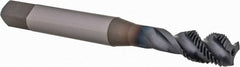OSG - 3/8-24 UNF 3 Flute 2B Modified Bottoming Spiral Flute Tap - Powdered Metal, TiCN Finish, 90mm OAL, Right Hand Flute, Right Hand Thread, H4, Series 16505 - Exact Tooling