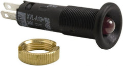 Schneider Electric - 24 V Red Lens LED Pilot Light - Quick Connect Tag Connector, 12mm Wide - Exact Tooling