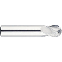 5/16" Dia. - 2" OAL - Solid CBD - Bright - Ball Nose SE EM - 4 FL - Exact Tooling