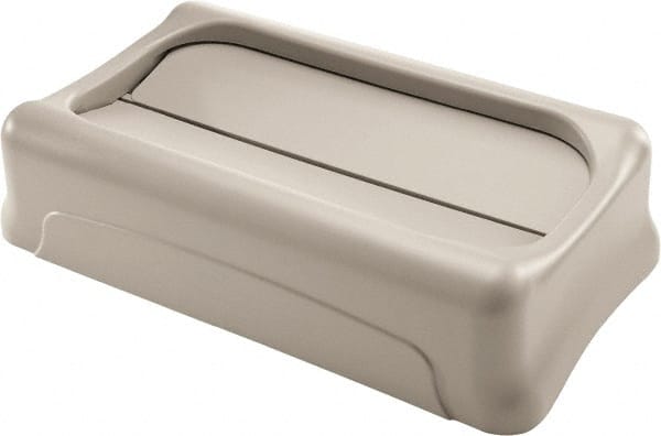 Rubbermaid - Rectangle Lid for Use with Rectangular Trash Cans - Beige, For Slim Jim Trash Cans - Exact Tooling