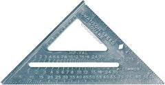 SAVAGE by SWANSON - 7" Blade Length x 7" Base Length, Aluminum Rafter Square - 1/8" Graduation - Exact Tooling