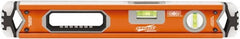 SAVAGE by SWANSON - 18" Long 3 Vial Box Beam Level - Aluminum, Orange - Exact Tooling