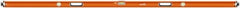 SAVAGE by SWANSON - 96" Long 3 Vial Box Beam Level - Aluminum, Orange - Exact Tooling